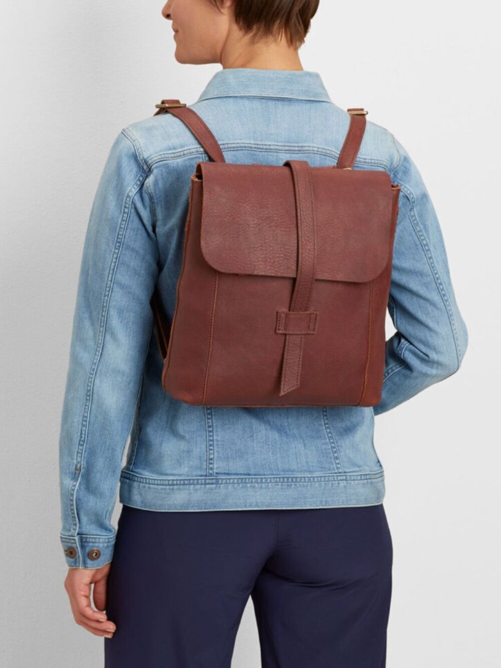 Lifetime Leather Convertible Backpack and Messenger Bag by Duluth Trading Co
